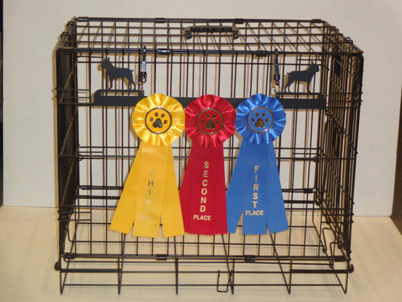 Showoff Ribbon Rack - Boston Terrier - Kennel Rack