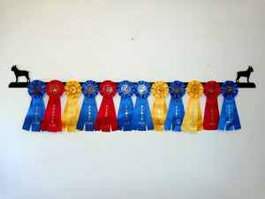 Showoff Ribbon Rack - Boston Terrier - Wall Rack